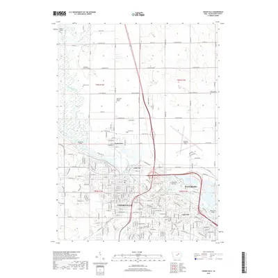 2018 Map of Cedar Falls, 2018 Print