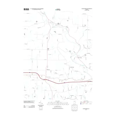 2013 Map of Cedar Grove, 2013 Print