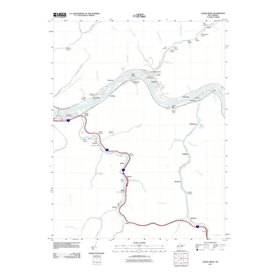 2011 Map of Cedar Grove, 2011 Print