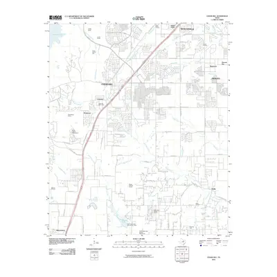 2010 Map of Cedar Hill, 2010 Print