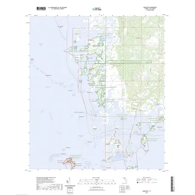 2024 Map of Cedar Key, 2024 Print