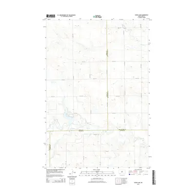 2014 Map of Cedar Lake, 2014 Print