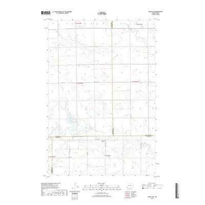 2018 Map of Cedar Lake, 2018 Print