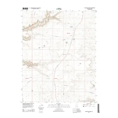 2014 Map of Cedar Mesa North, 2014 Print