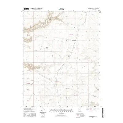 2017 Map of Cedar Mesa North, 2017 Print