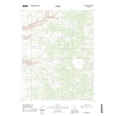 2023 Map of Cedar Mesa North, 2023 Print