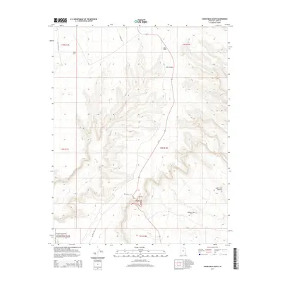 2014 Map of Cedar Mesa South, 2014 Print