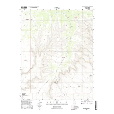 2017 Map of Cedar Mesa South, 2017 Print
