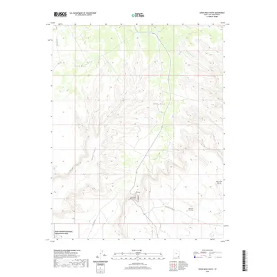 2020 Map of Cedar Mesa South, 2020 Print