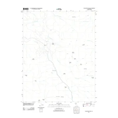 2012 Map of Cedar Mountain, 2012 Print