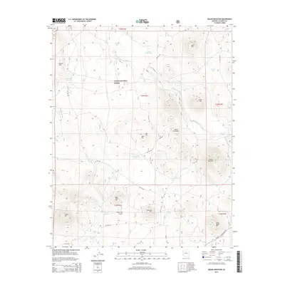 2014 Map of Cedar Mountain, 2014 Print