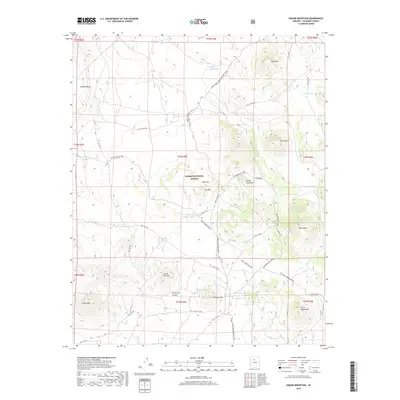 2018 Map of Cedar Mountain, 2018 Print