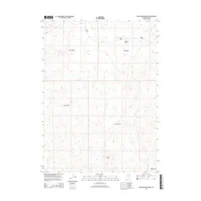 2014 Map of Cedar Mountain Draw, 2014 Print