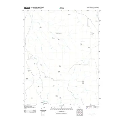 2011 Map of Cedar Mountain, 2011 Print