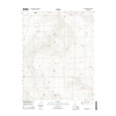2014 Map of Cedar Mountain, 2014 Print
