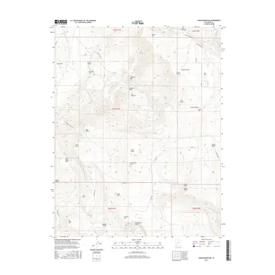 2017 Map of Cedar Mountain, 2017 Print