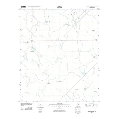2010 Map of Cedar Mountain, 2010 Print