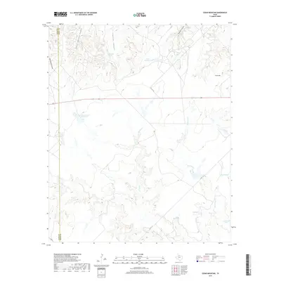 2019 Map of Cedar Mountain, 2019 Print