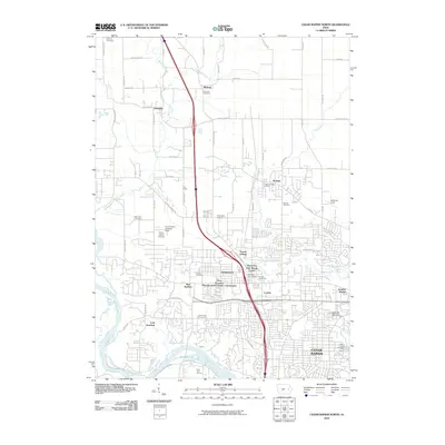 2010 Map of Cedar Rapids North, 2010 Print