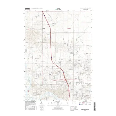 2015 Map of Cedar Rapids North, 2015 Print
