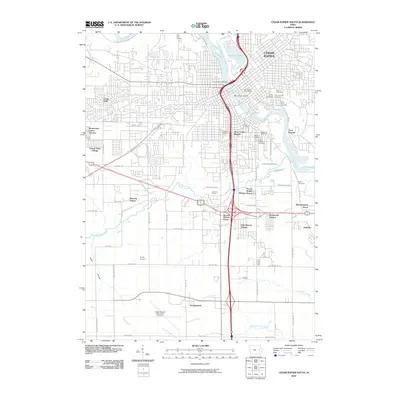 2010 Map of Cedar Rapids South, 2010 Print