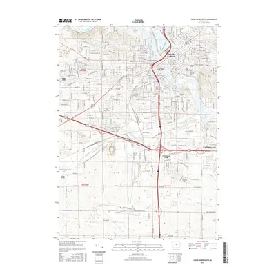 2015 Map of Cedar Rapids South, 2015 Print