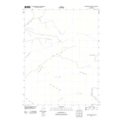2011 Map of Cedar Ridge Canyon, 2011 Print