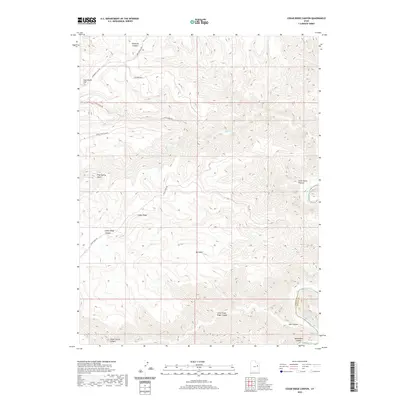 2020 Map of Cedar Ridge Canyon, 2020 Print