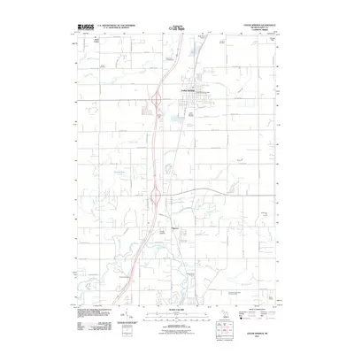 2011 Map of Cedar Springs, 2011 Print