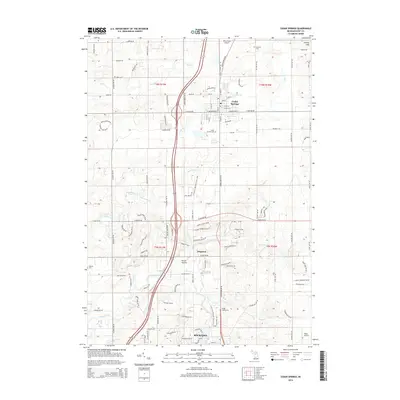 2014 Map of Cedar Springs, 2014 Print