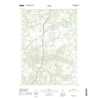 2023 Map of Cedar Springs, 2023 Print