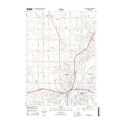 2014 Map of Cedar Springs SW, 2014 Print