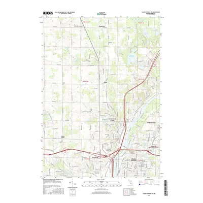 2017 Map of Cedar Springs SW, 2017 Print