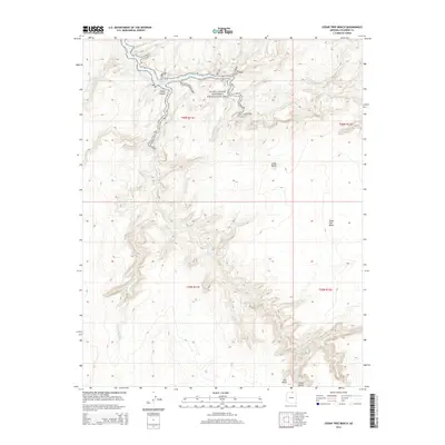 2014 Map of Cedar Tree Bench, 2014 Print
