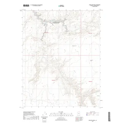 2018 Map of Cedar Tree Bench, 2018 Print