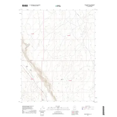 2018 Map of Cedar Tree Hills, 2018 Print