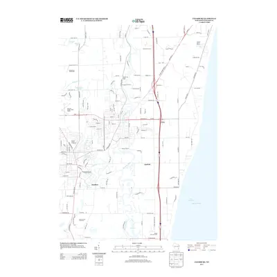 2013 Map of Cedarburg, 2013 Print