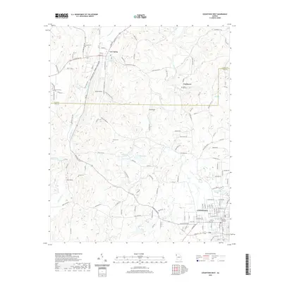 2020 Map of Cedartown West, 2020 Print