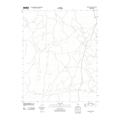 2010 Map of Cement Lake, 2010 Print