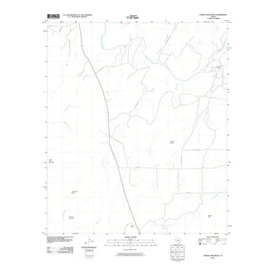 2010 Map of Cement Mountain, 2010 Print