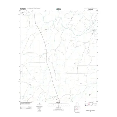 2012 Map of Cement Mountain, 2012 Print