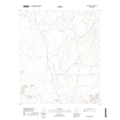 2019 Map of Cement Mountain, 2019 Print