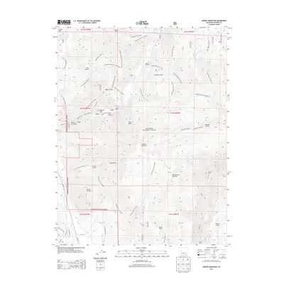 2013 Map of Cement Mountain, 2013 Print
