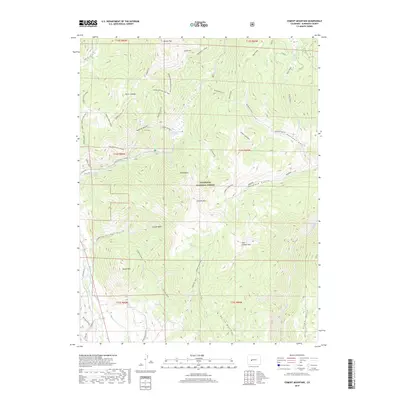 2019 Map of Cement Mountain, 2019 Print
