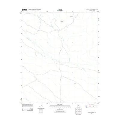 2011 Map of Cementosa Wash, 2011 Print