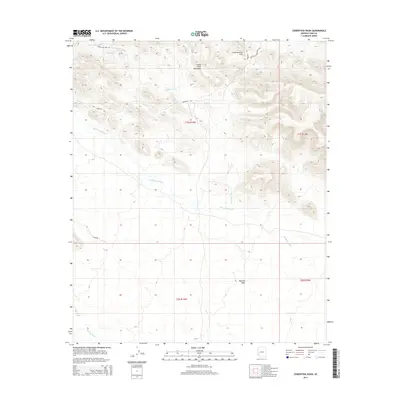 2014 Map of Cementosa Wash, 2014 Print