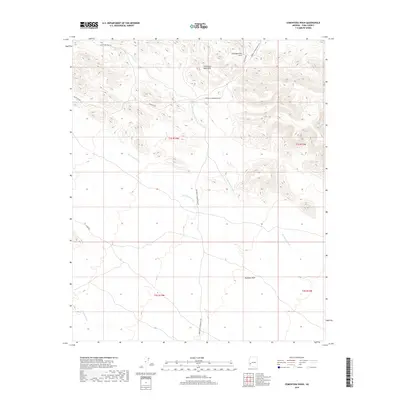 2018 Map of Cementosa Wash, 2018 Print