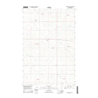 2014 Map of Cemetery Coulee, 2014 Print