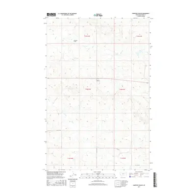 2017 Map of Cemetery Coulee, 2017 Print