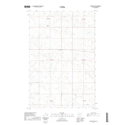 2020 Map of Cemetery Coulee, 2020 Print